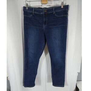 Juicy Couture Los Angeles Denim Jeans 14 Skinny Leg Stretchy Ankle Length
